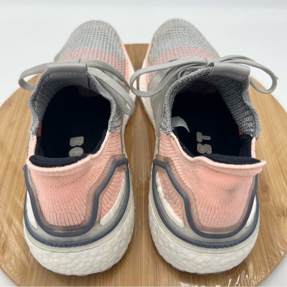 Adidas Ultraboost 19 Grey Clear Orange Size 8 - Picture 7 of 12